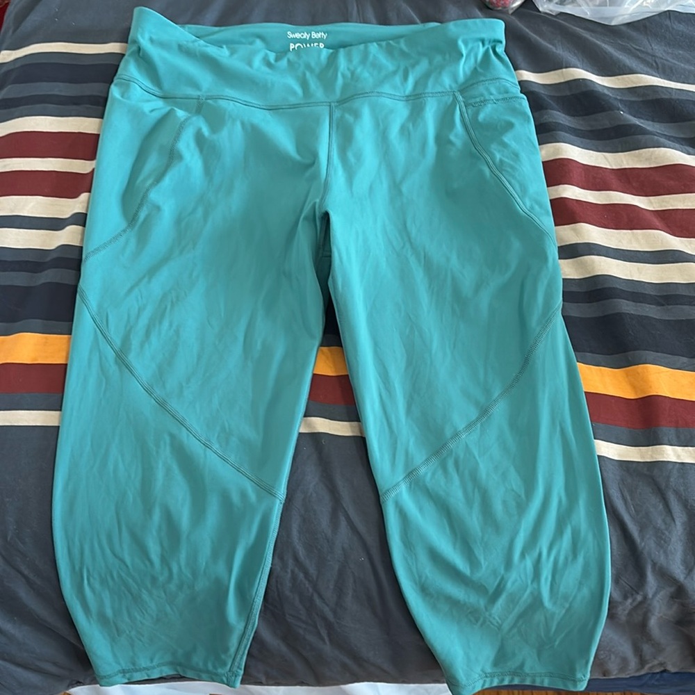 Sweaty Betty Power Leggings Crop Length Size 14 EUC